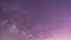 Night sky filled with stars