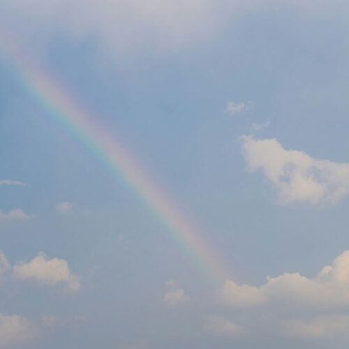 Rainbow in the sky